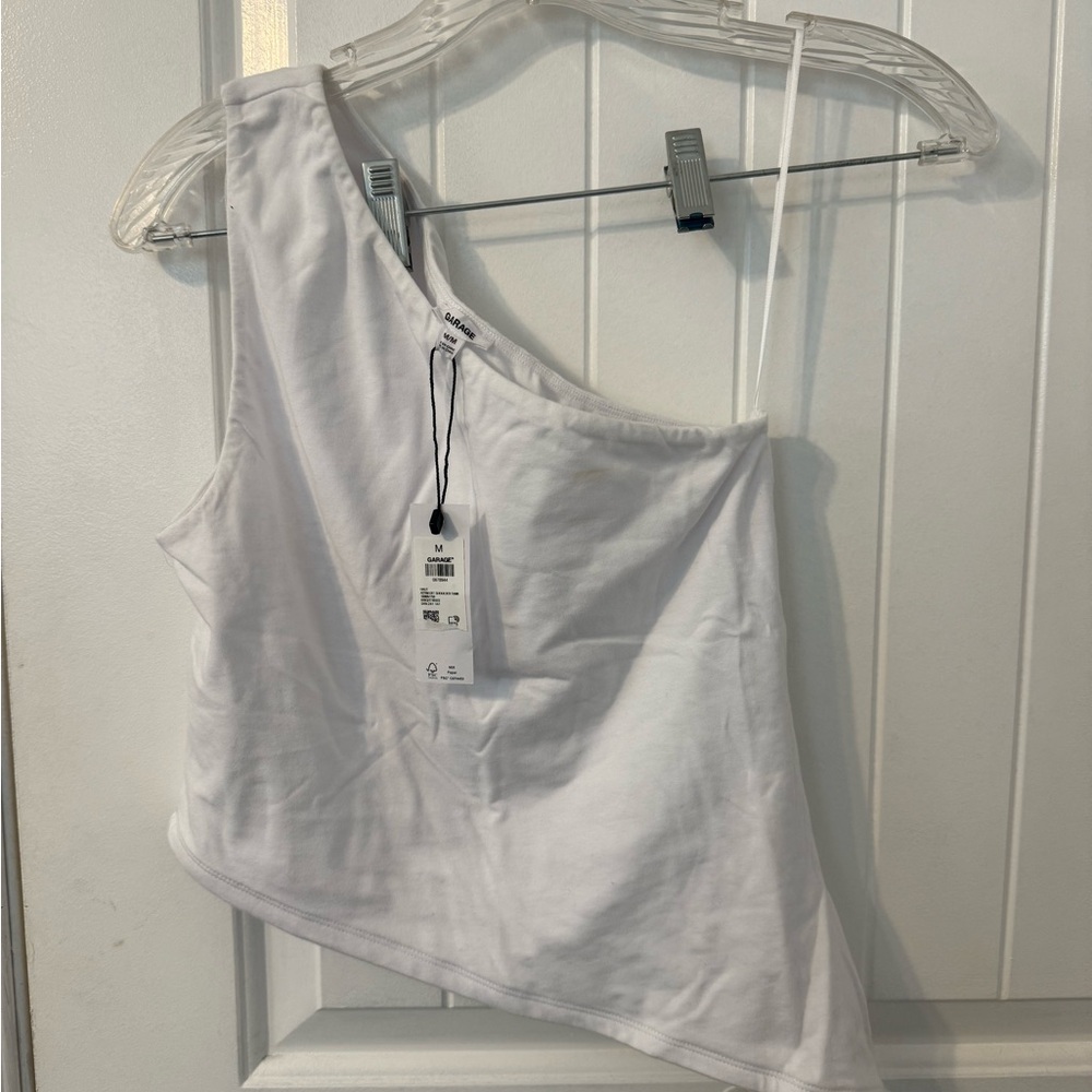 White One-Shoulder Top